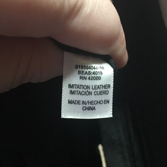 Attention purse cream faux leather open top small tote chain straps Minimalist - Picture 4 of 7